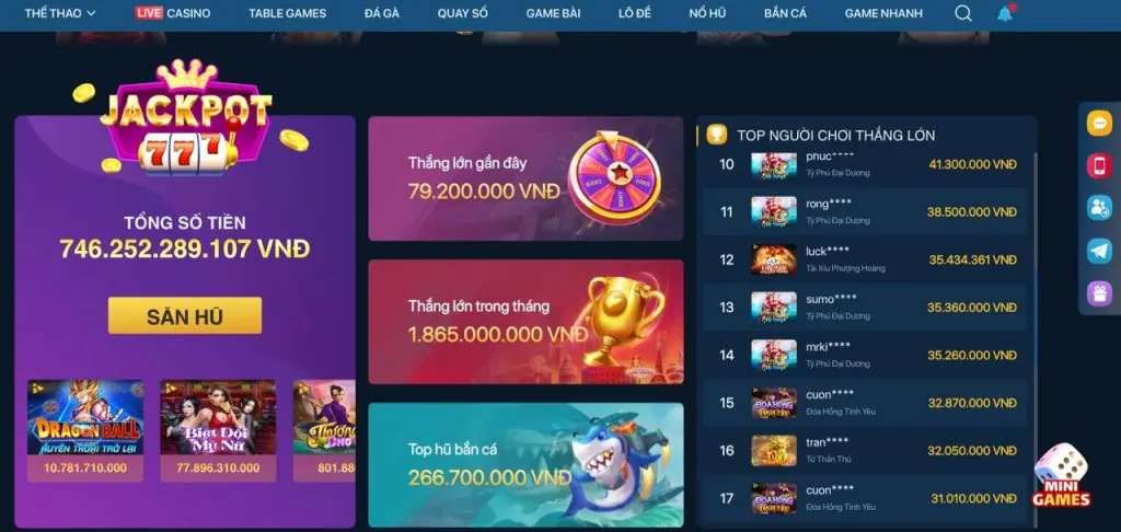 Bắn cá đổi thưởng thomo68